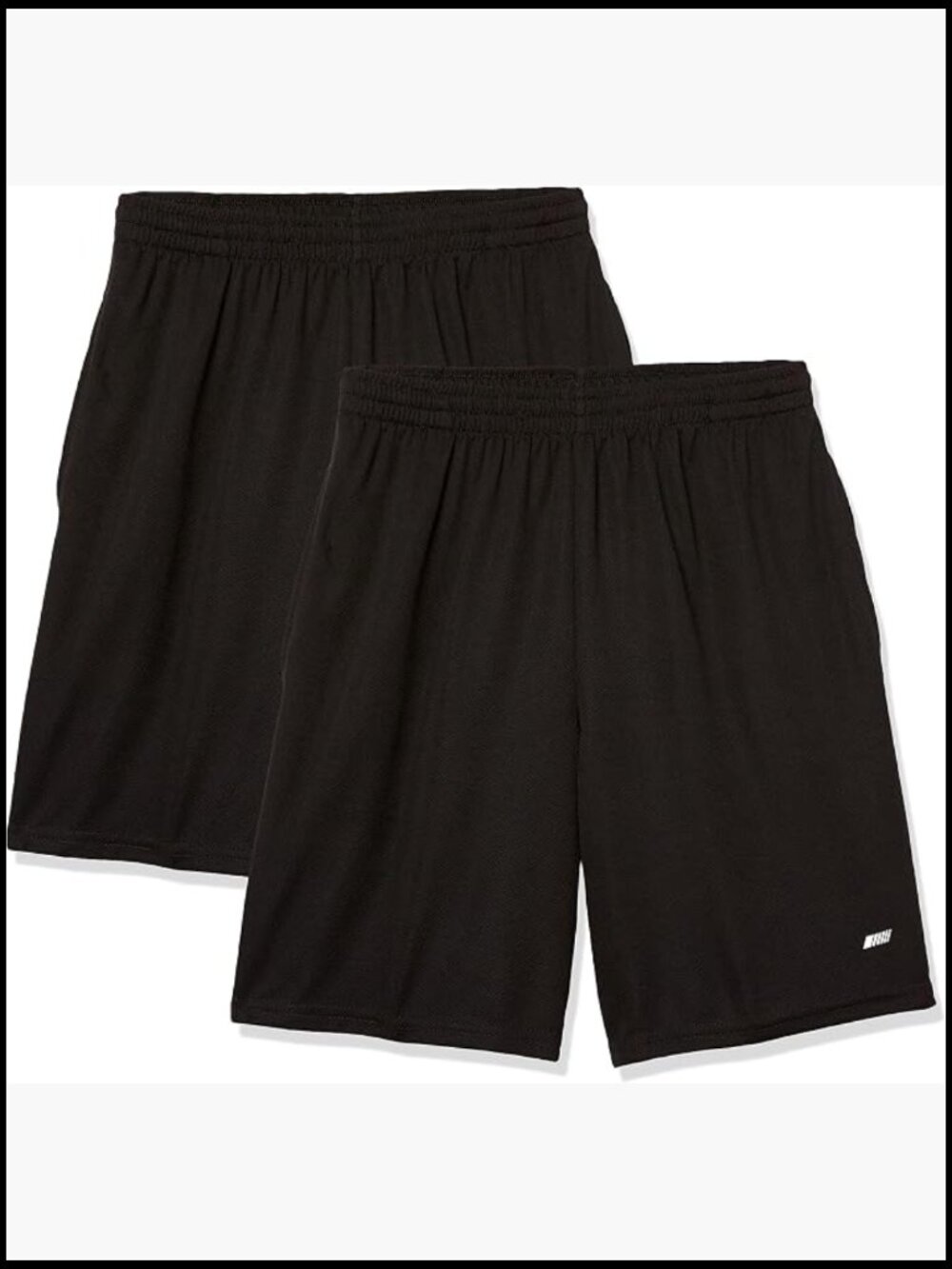 Men's Athletic Basketball Gym Shorts Moisture Wicking Loose Fit 2-Pack